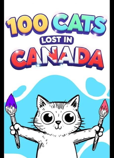100 Cats Lost in Canada Find & Color