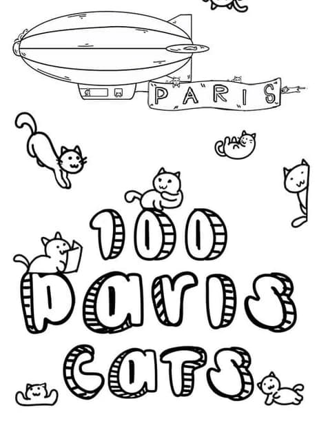 100 Paris Cats