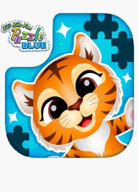 123 Kids Fun Puzzle Blue