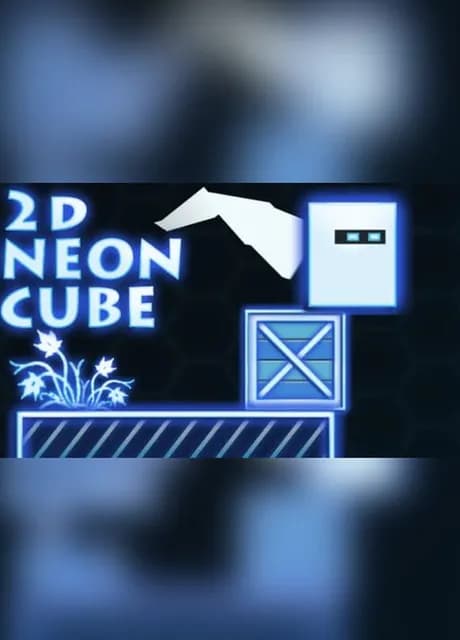 2D Neon Cube