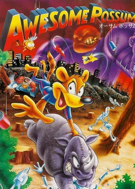 Awesome Possum Kicks Dr. Machino's Butt