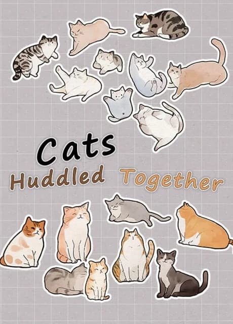 Cats Huddled Together