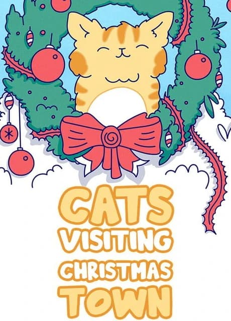 Cats Visiting Christmas Town