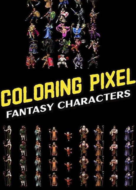 Coloring Pixel: Fantasy Characters