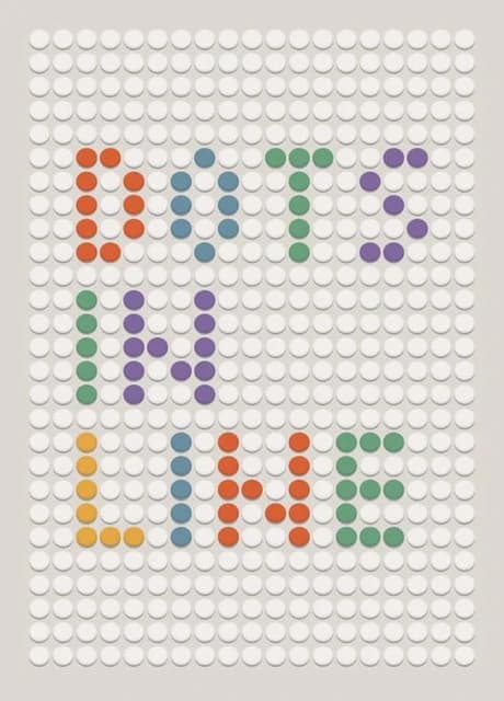 Dots in line