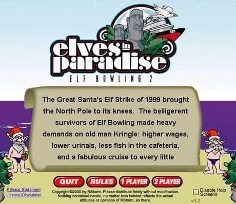 Elves in Paradise: Elf Bowling 2