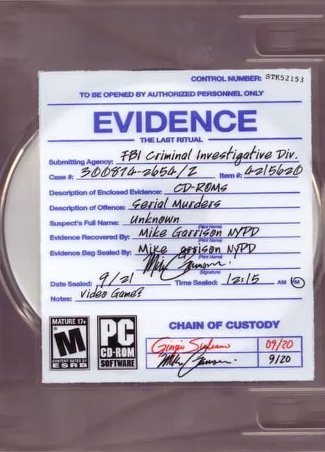 Evidence: The Last Ritual