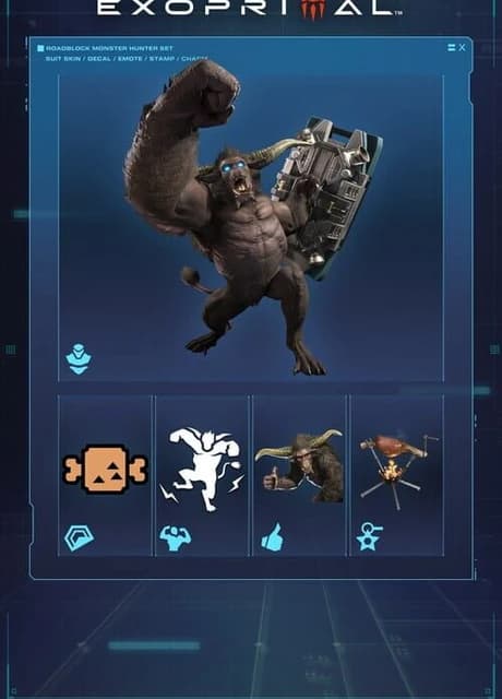 Exoprimal: Roadblock Monster Hunter Set