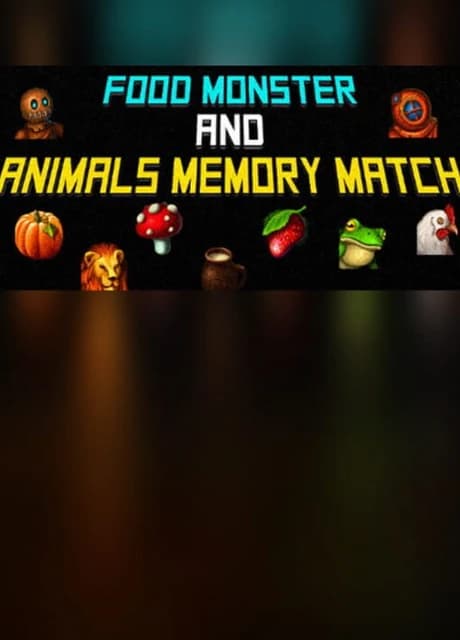 Food Monster and Animals Memory Match