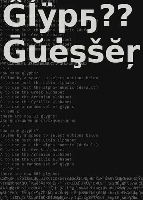 Glyph Guesser
