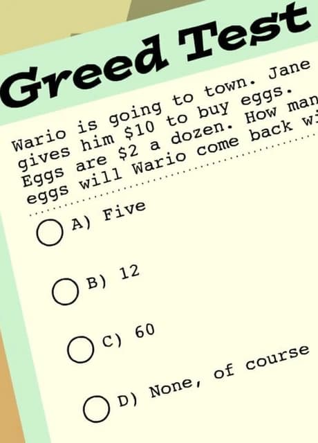 Greed School Test