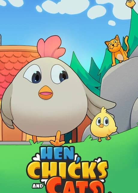 Hen, Chicks and Cats