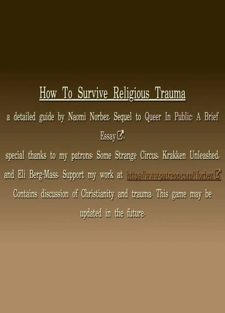 How to Survive Religious Trauma