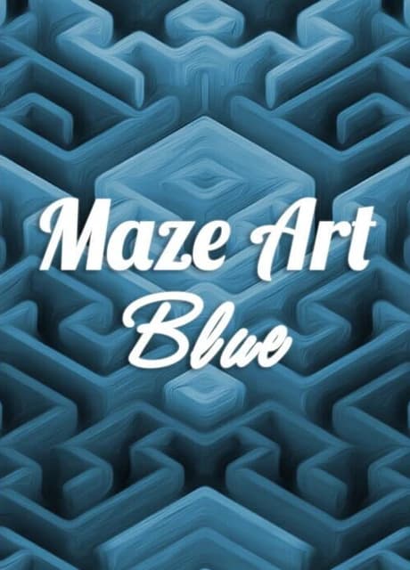Maze Art: Blue