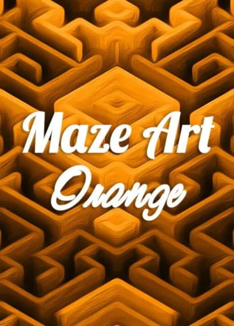 Maze Art: Orange