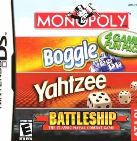 Monopoly / Boggle / Yahtzee / Battleship