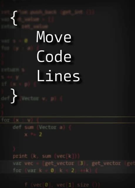 Move Code Lines