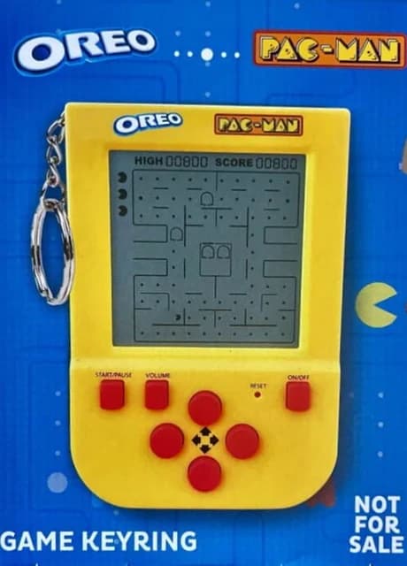 Oreo Pac-Man Game Keyring