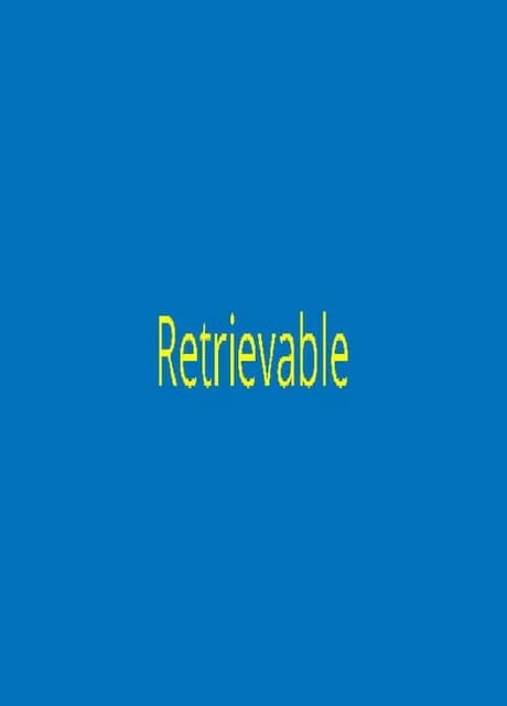 Retrievable