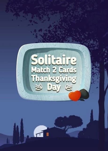 Solitaire Match 2 Cards. Thanksgiving Day