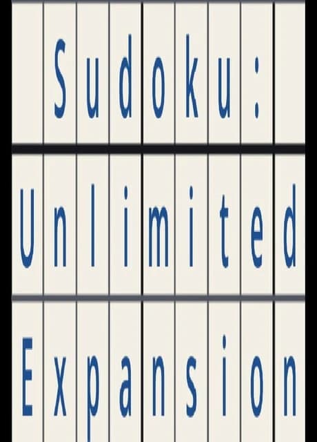 Sudoku: Unlimited Expansion