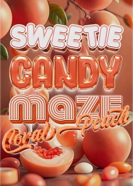 Sweetie Candy Maze: Coral Peach