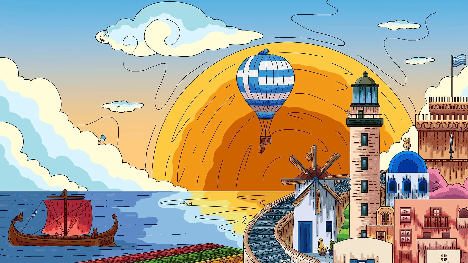 100 Greece Cats screenshot 1