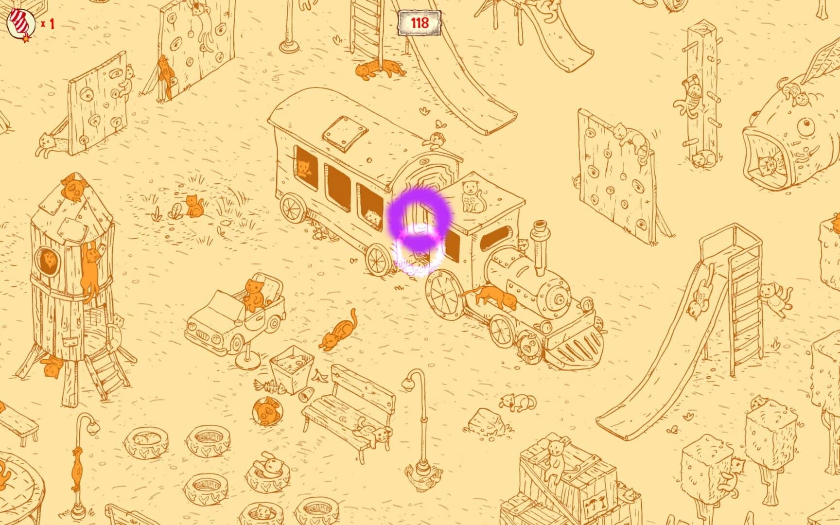 100 Hidden Cats: Playground screenshot 1