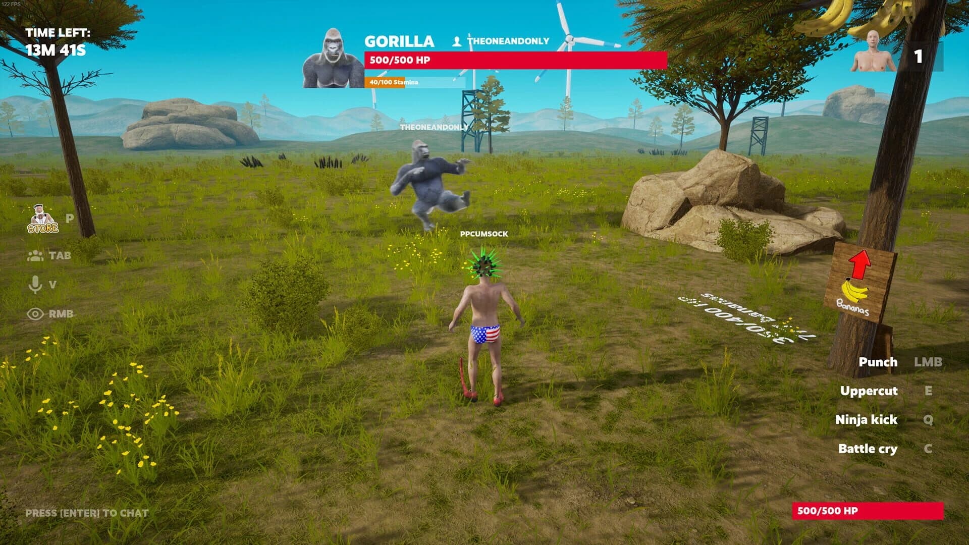 100 Men vs 1 Gorilla screenshot 2