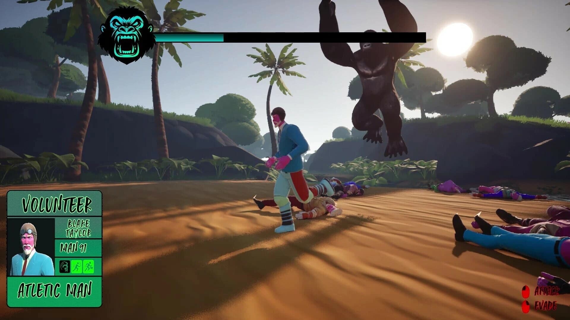 100 Men Vs Gorilla screenshot 1