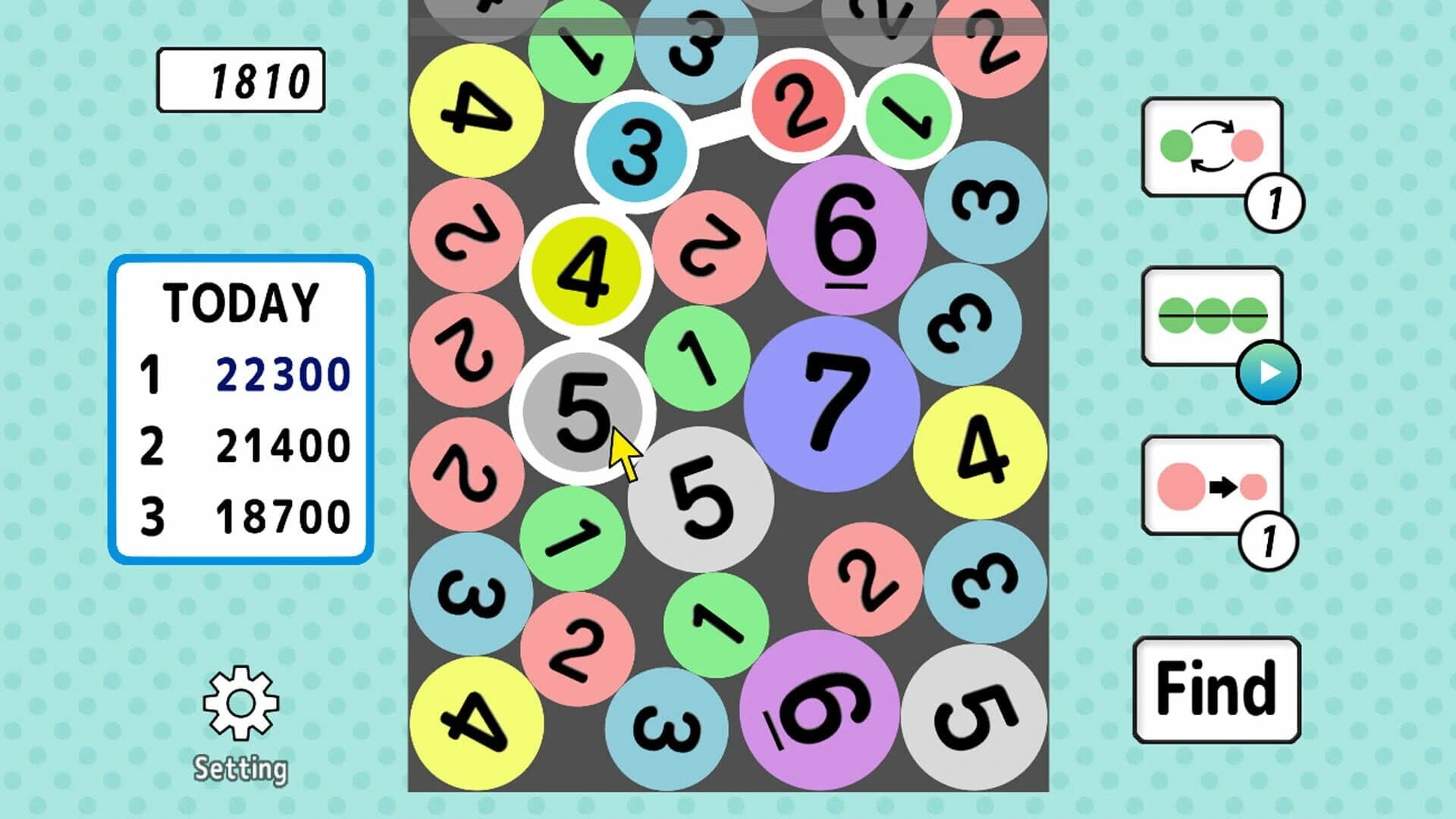 1234 Connect Puzzle screenshot 2