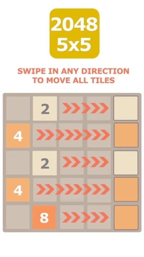 2048 5x5 screenshot 2