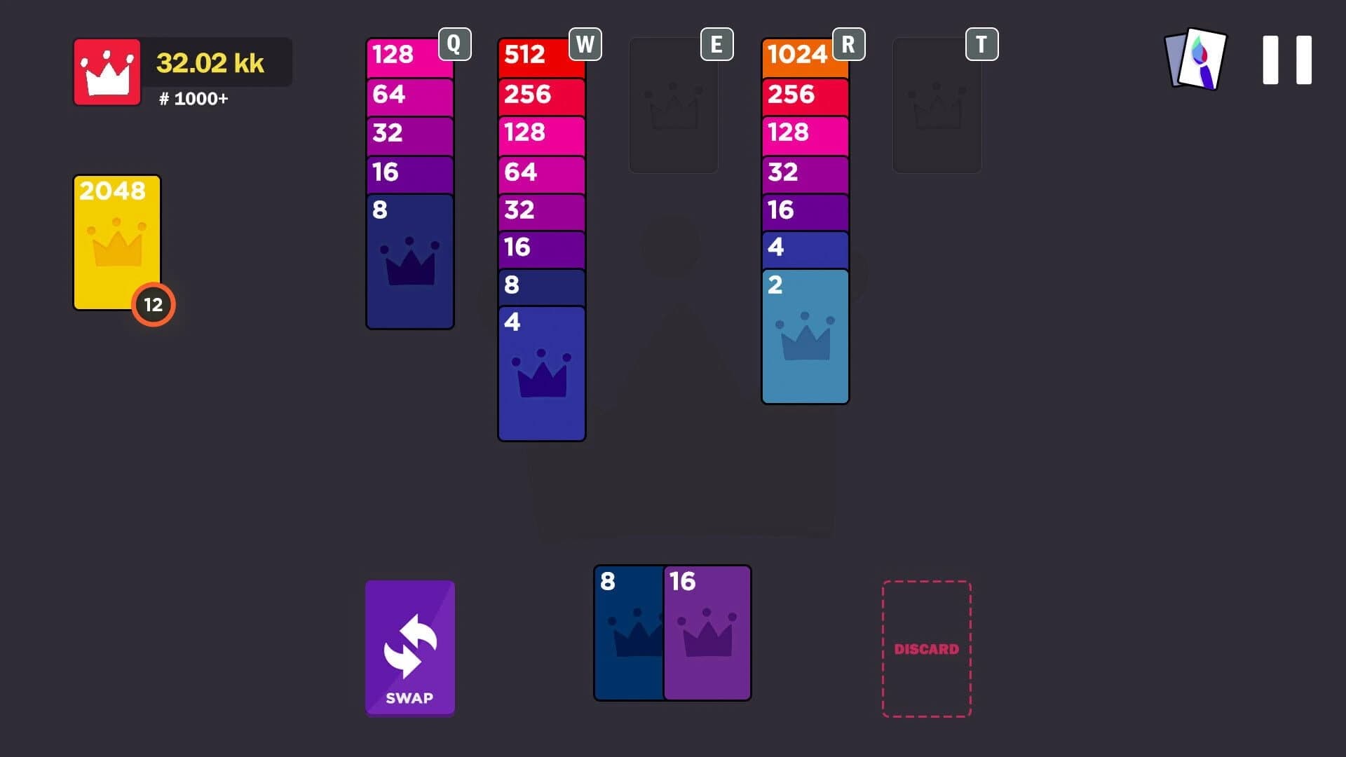 2048 Royal Cards screenshot 4