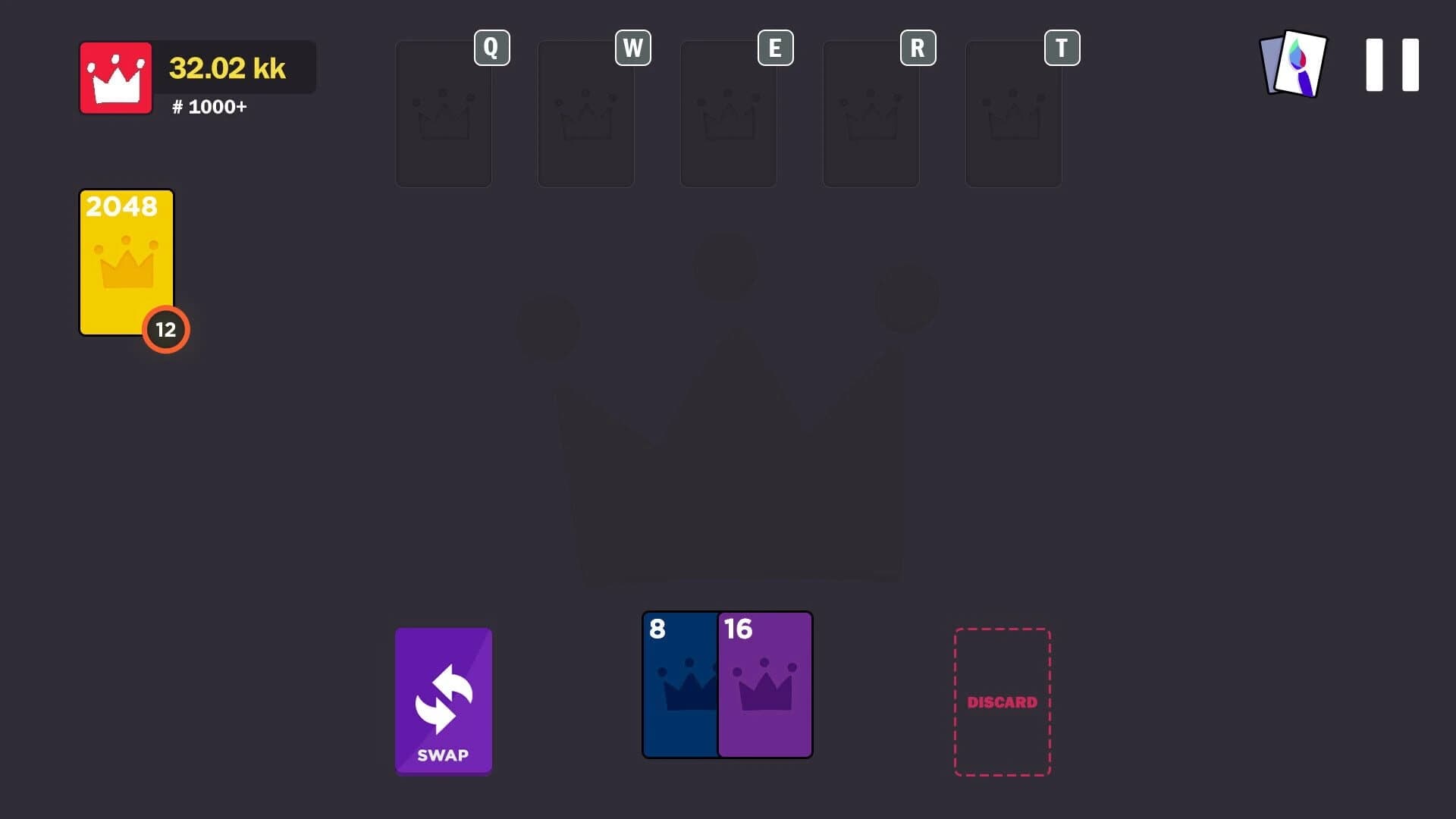 2048 Royal Cards screenshot 2