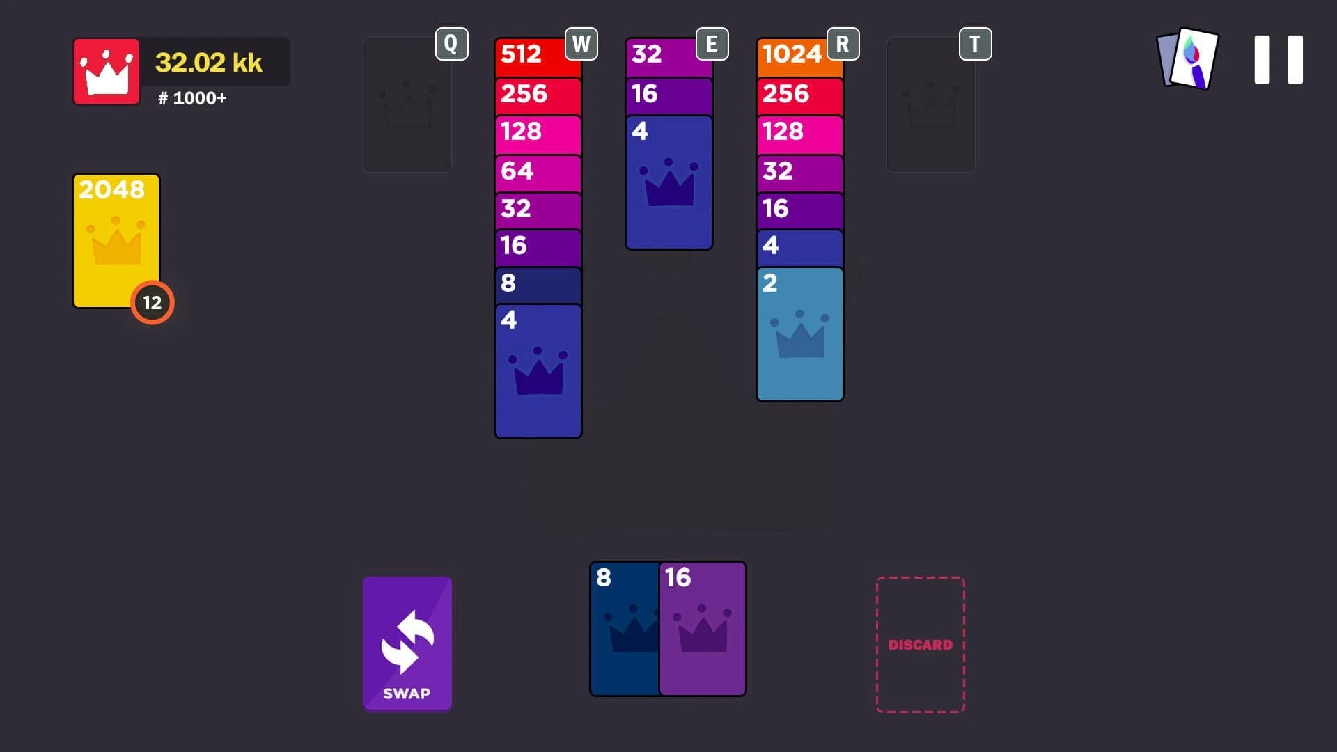 2048 Royal Cards screenshot 5