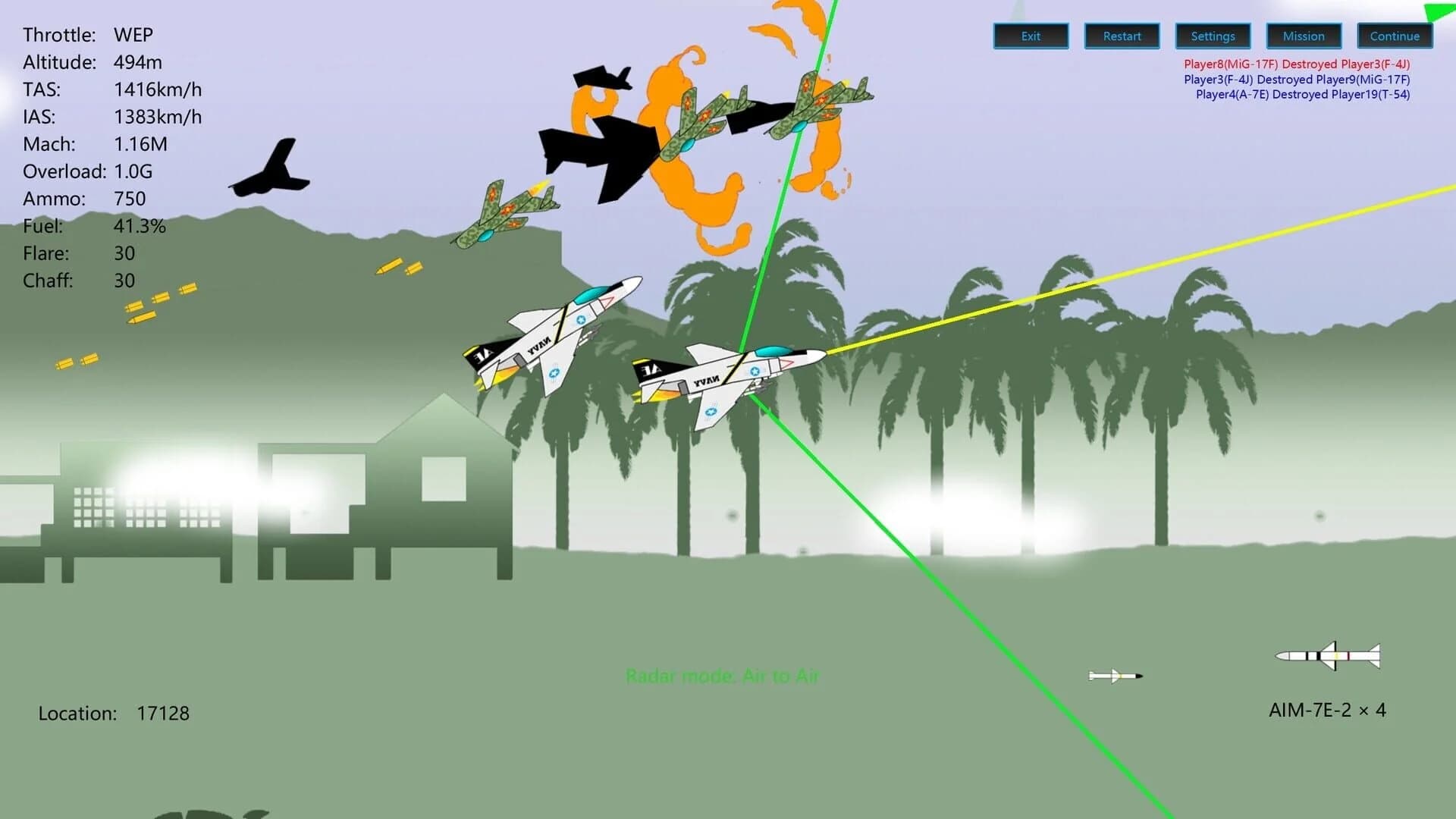 2D Dogfight screenshot 2