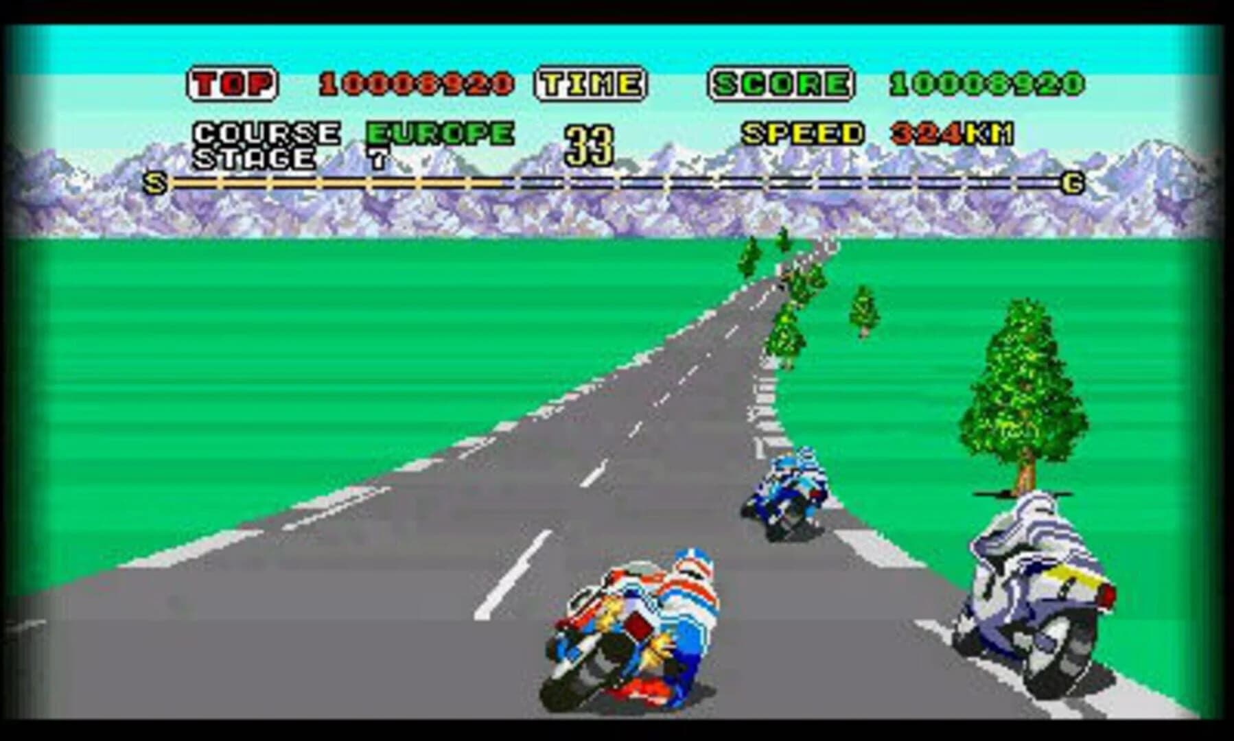 3D Super Hang-On screenshot 2