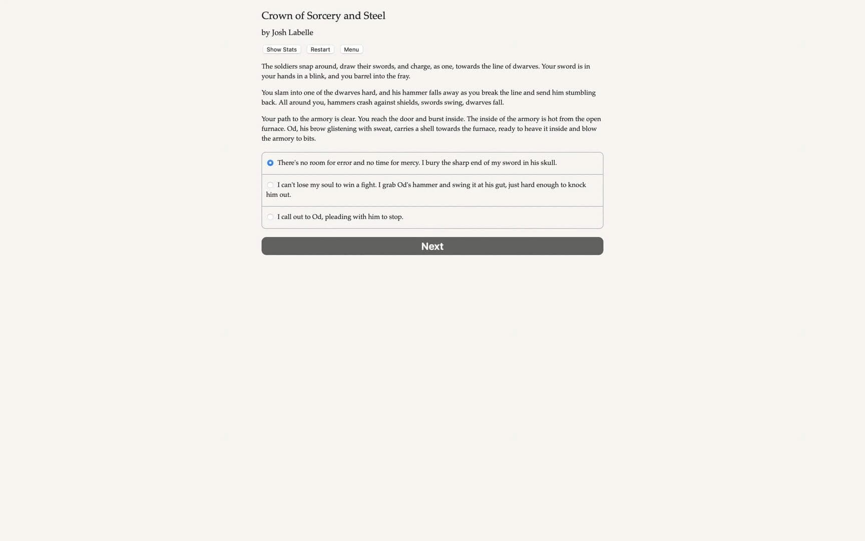 A Crown of Sorcery and Steel screenshot 3