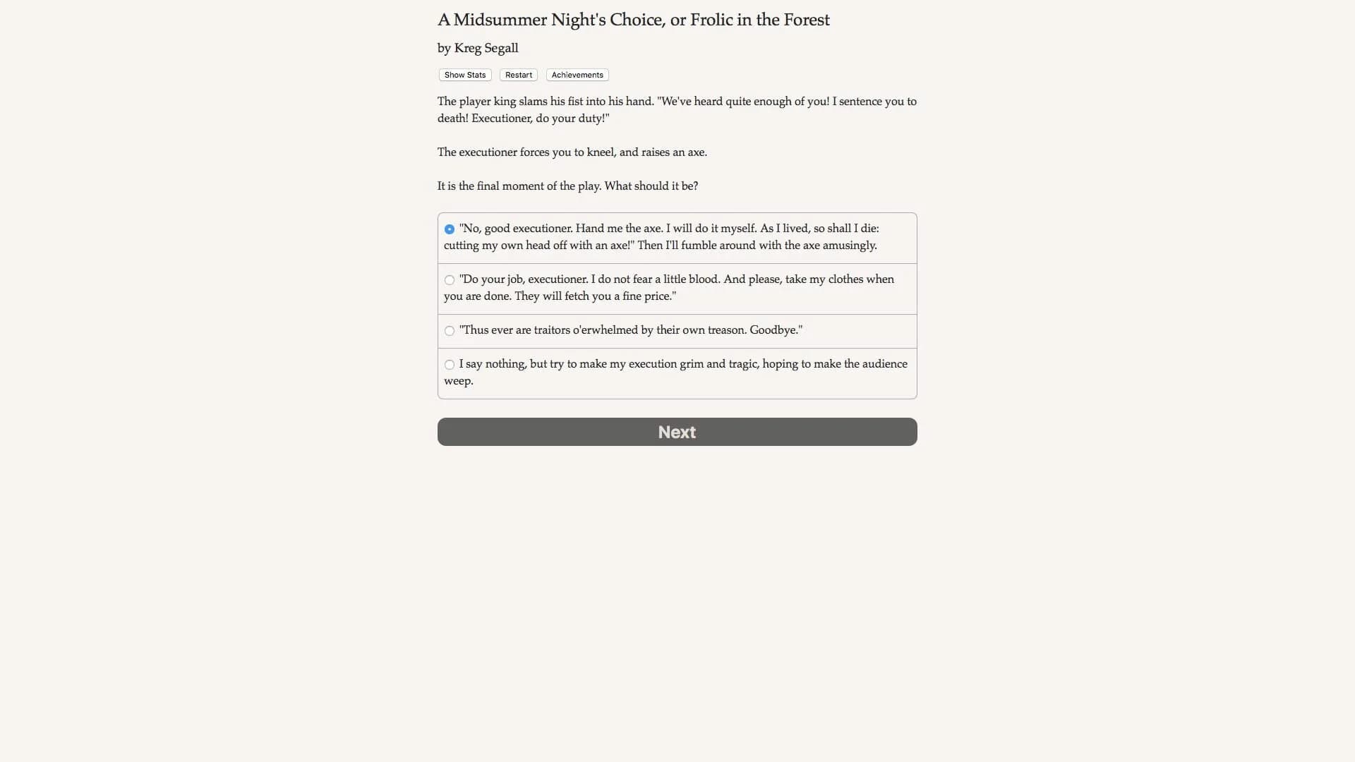 A Midsummer Night's Choice screenshot 5