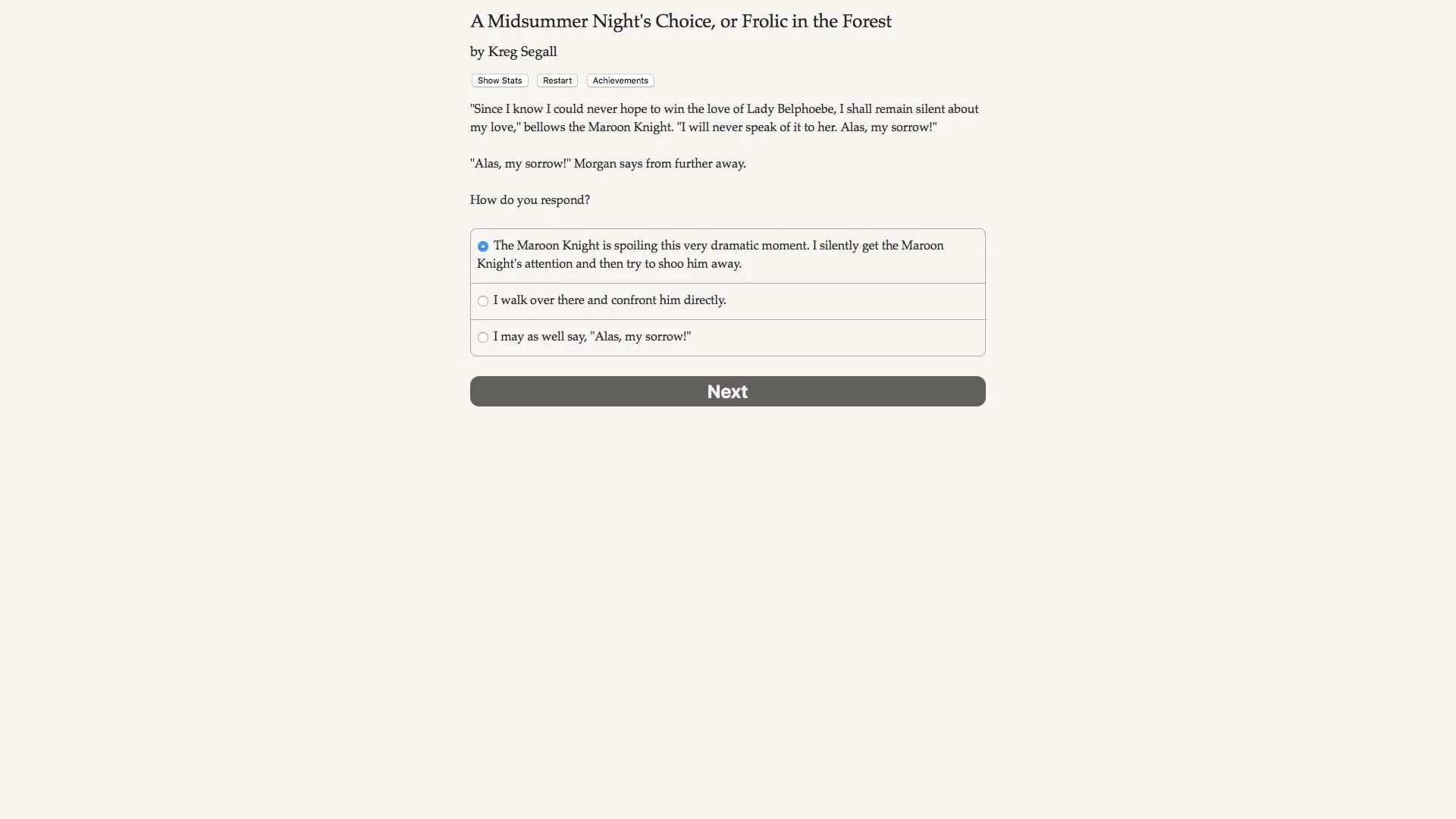 A Midsummer Night's Choice screenshot 3