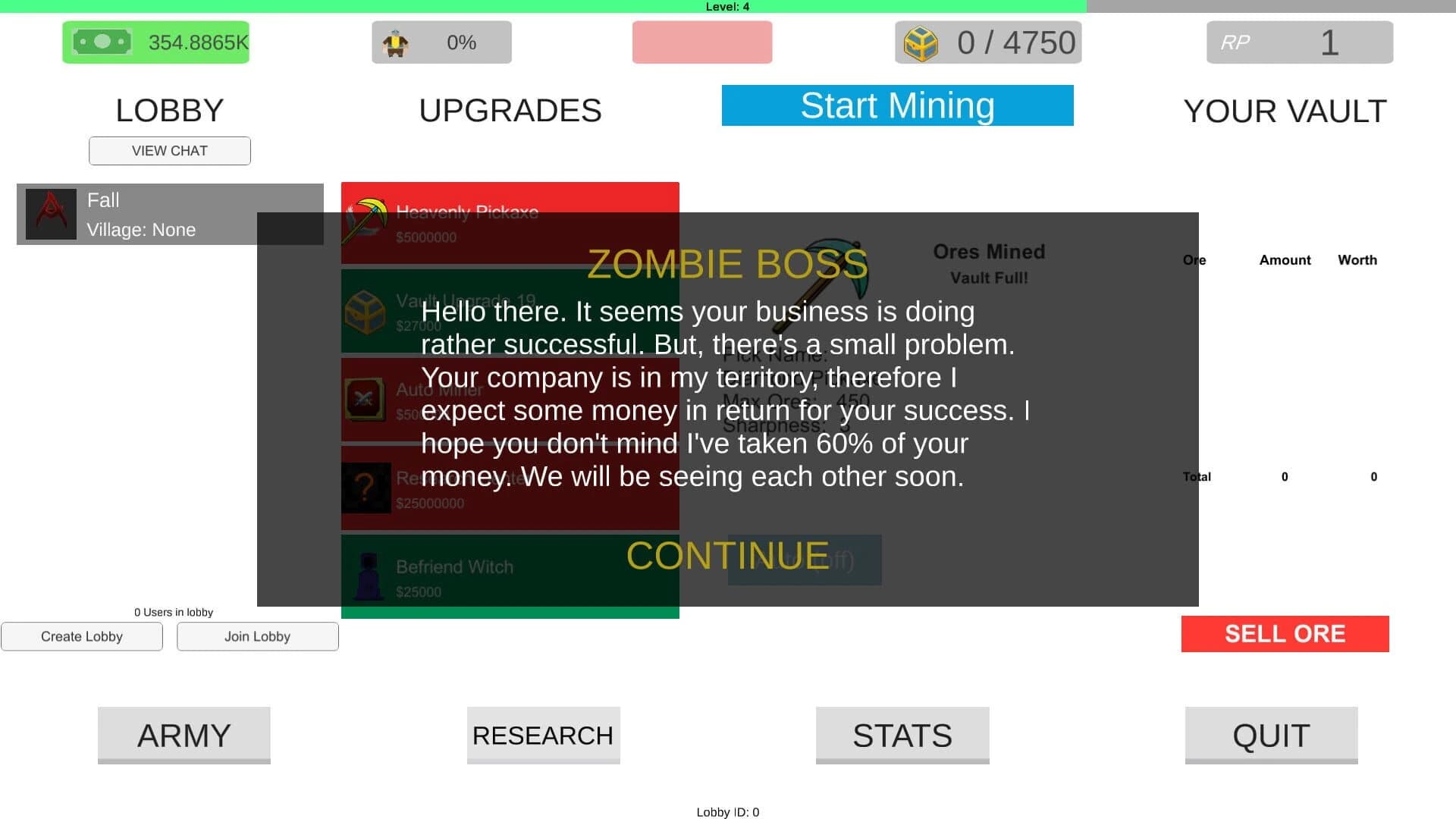 A Mining Game screenshot 1