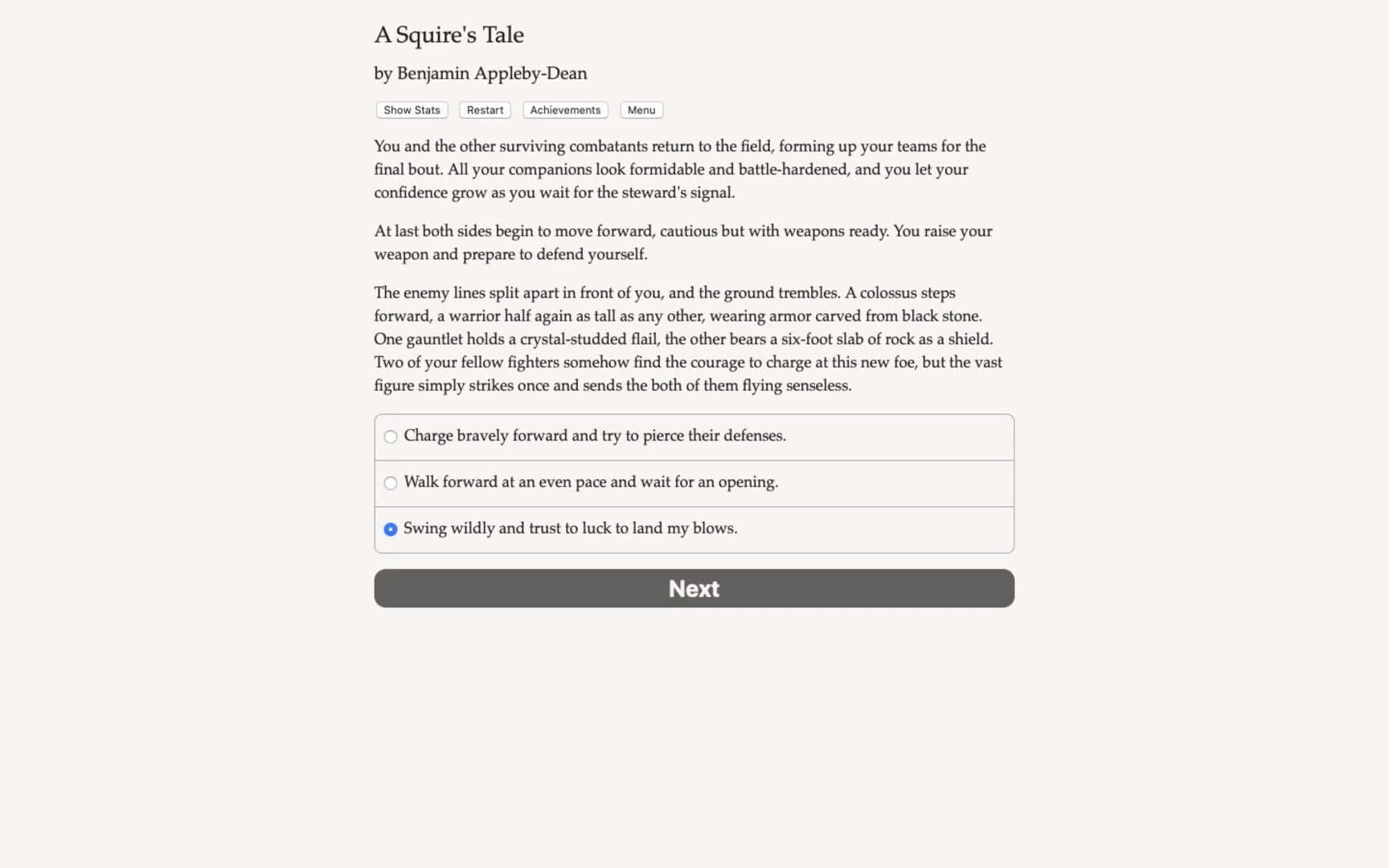 A Squire's Tale screenshot 1