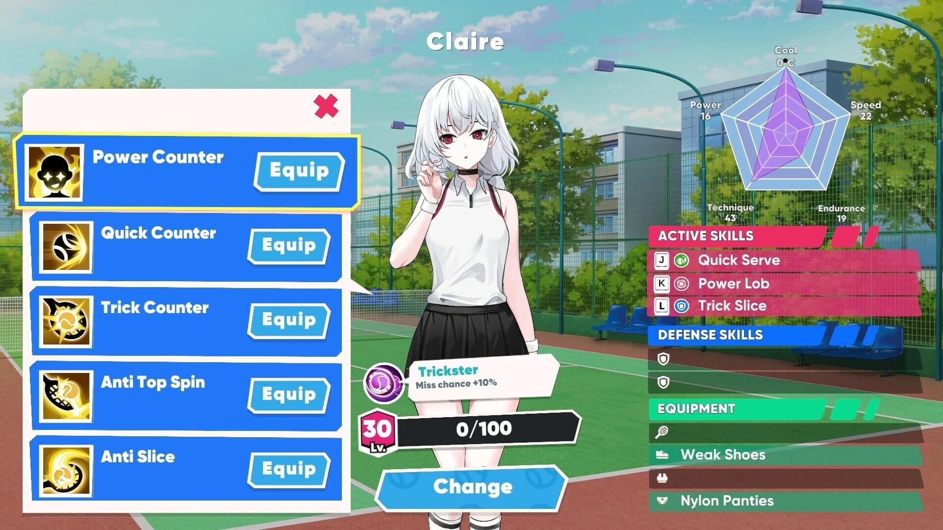 Academy Love Saga: Tennis Angels screenshot 4