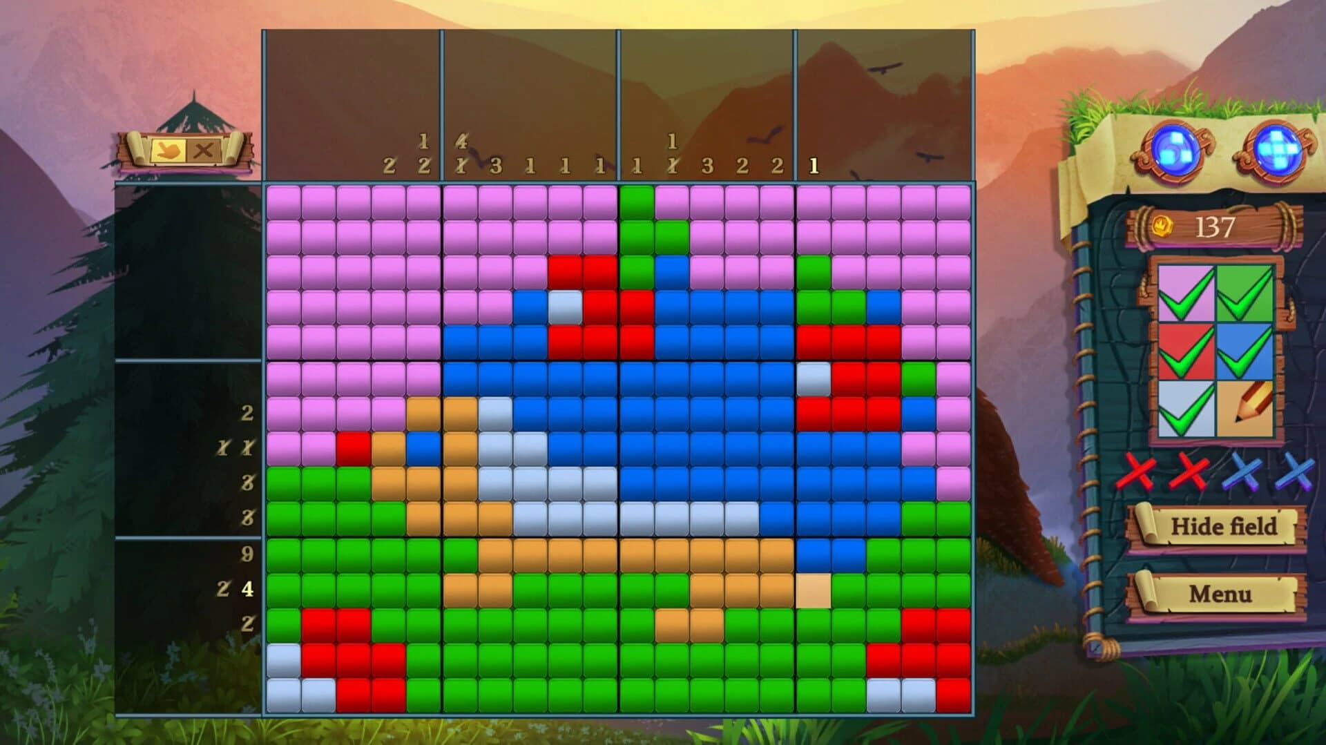 Adventure Mosaics: Forest Spirits screenshot 1