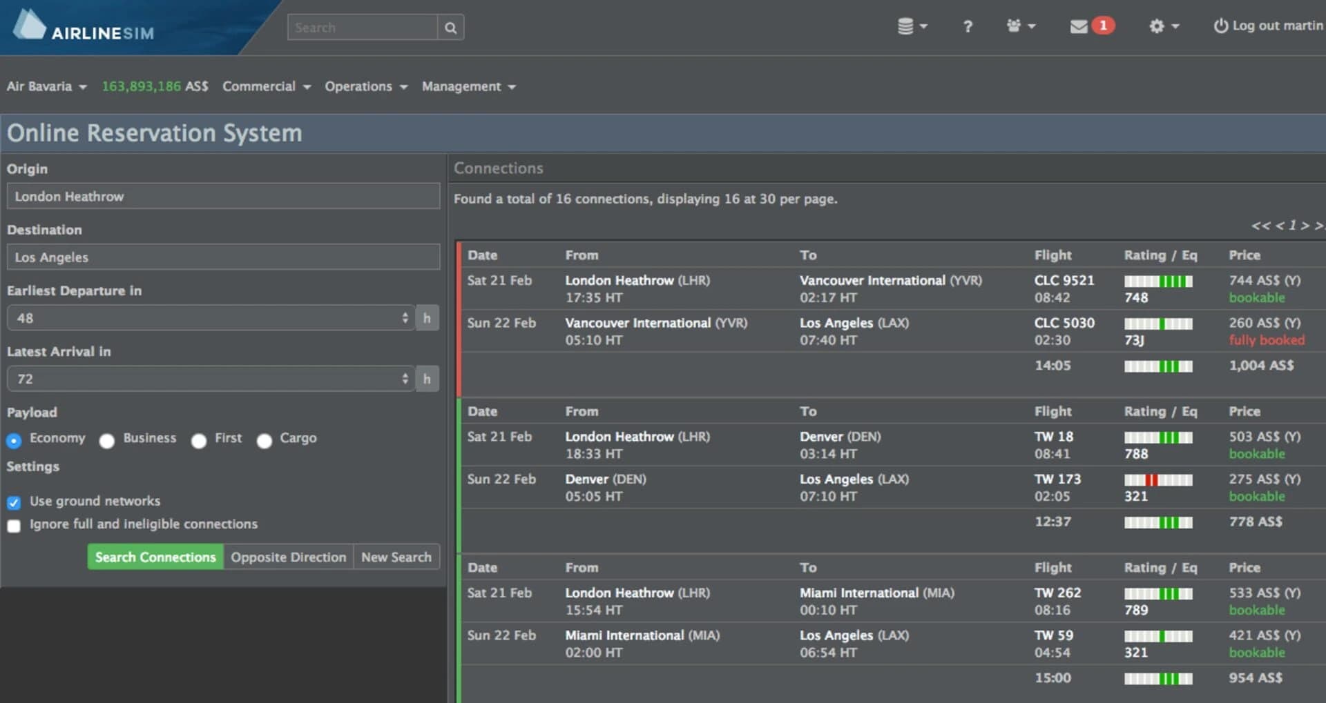 AirlineSim screenshot 5