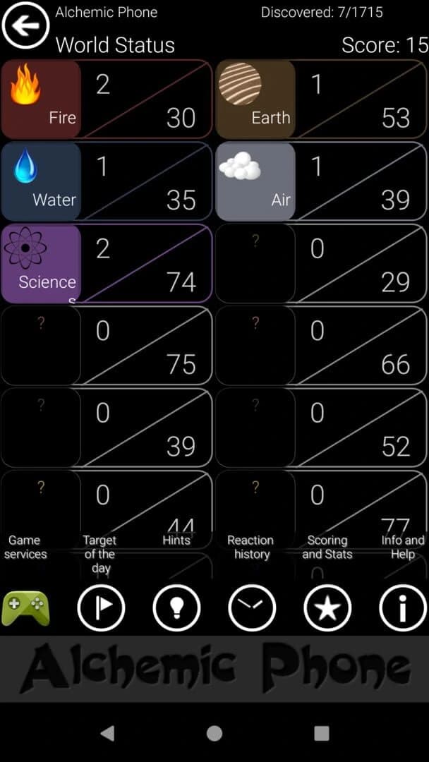 Alchemic Phone, Pocket Alchemy screenshot 5