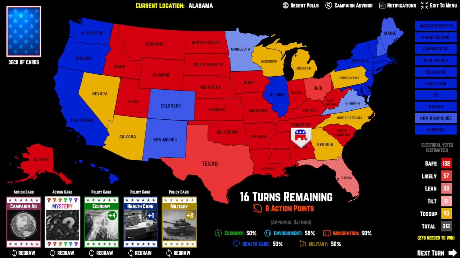 American Election Simulator screenshot 1