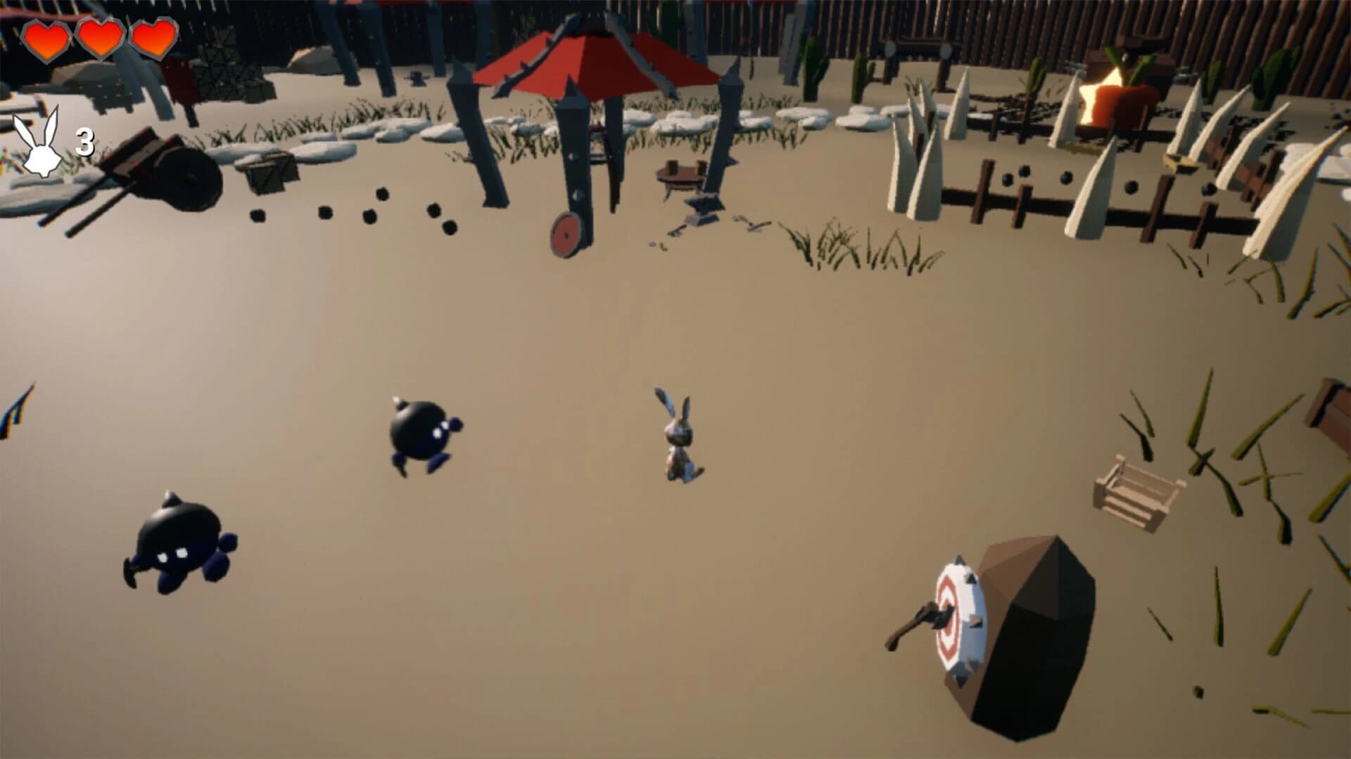Angry Bunny 2: Lost hole screenshot 1