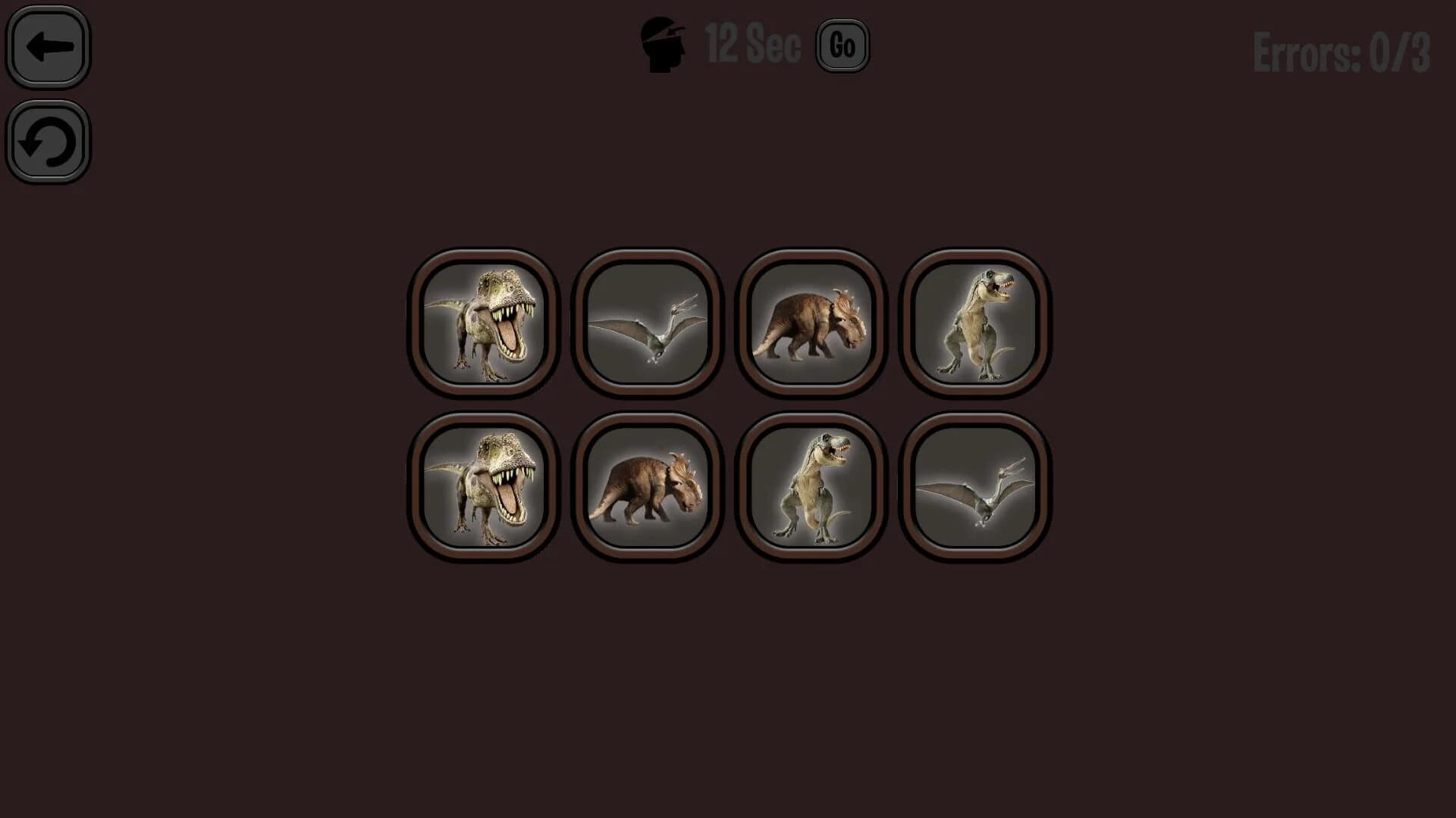 Animals Memory: Dinosaurs screenshot 2