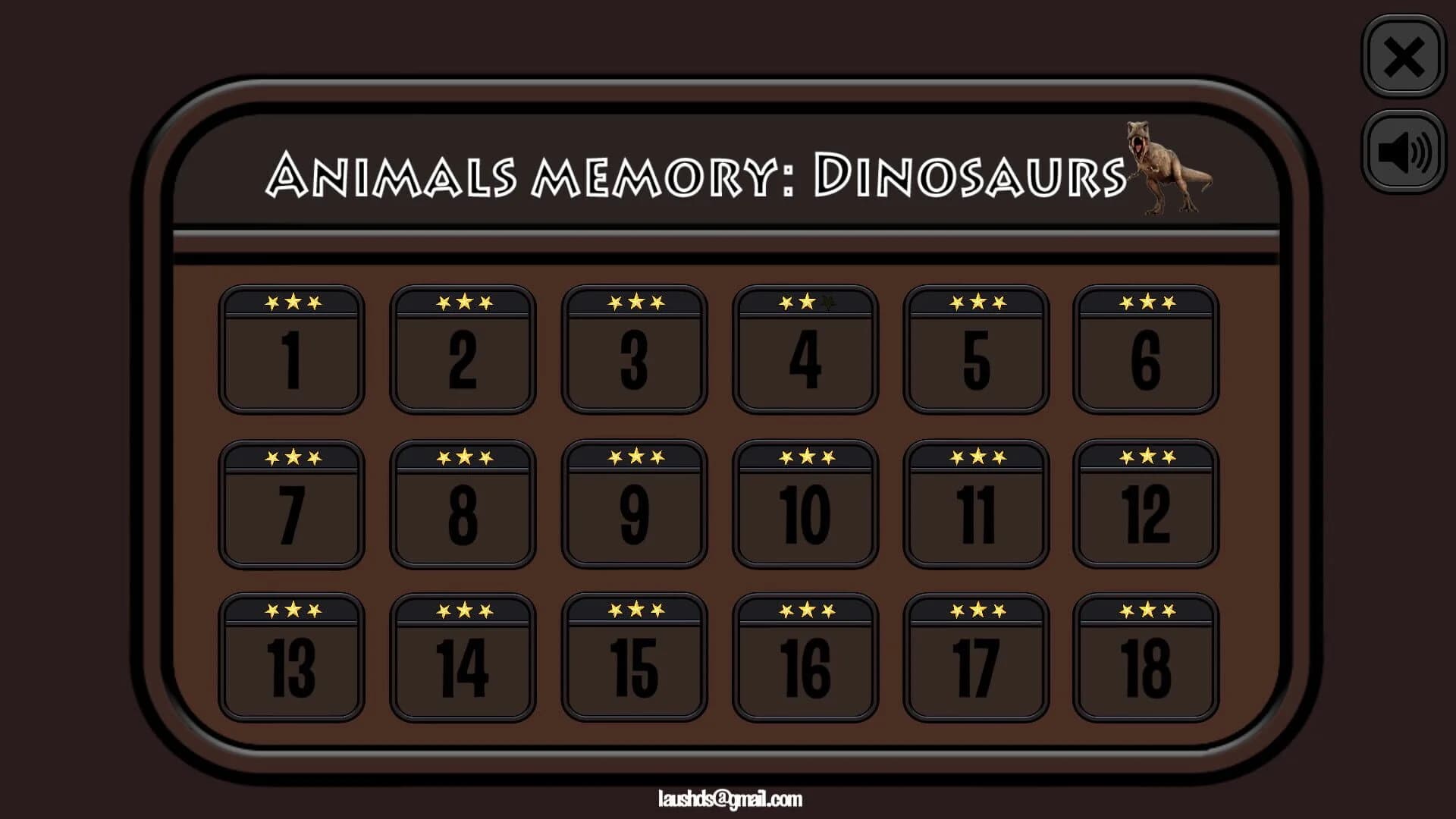 Animals Memory: Dinosaurs screenshot 1